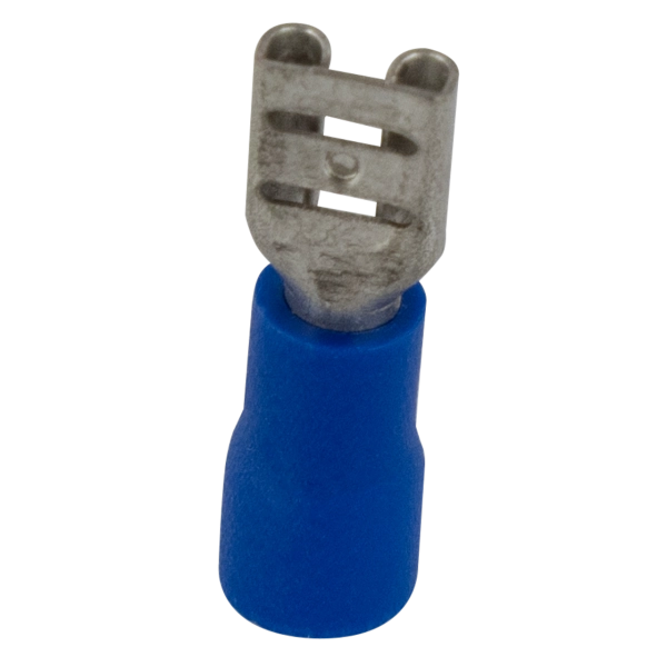 Flachsteckerhülse 4,8 x 0,8mm blau 25 Stück