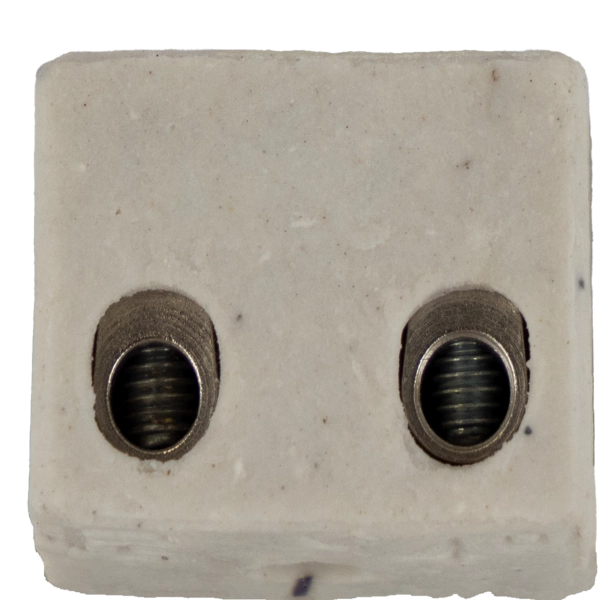 Keramikklemmen 2-polig, 400V, 1-6mm² weiß 2 Stück