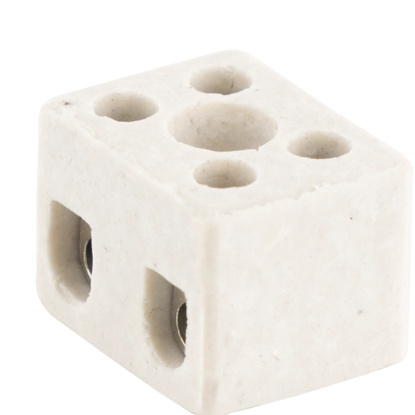 Keramikklemmen 2-polig, 400V, 1-6mm² weiß 2 Stück