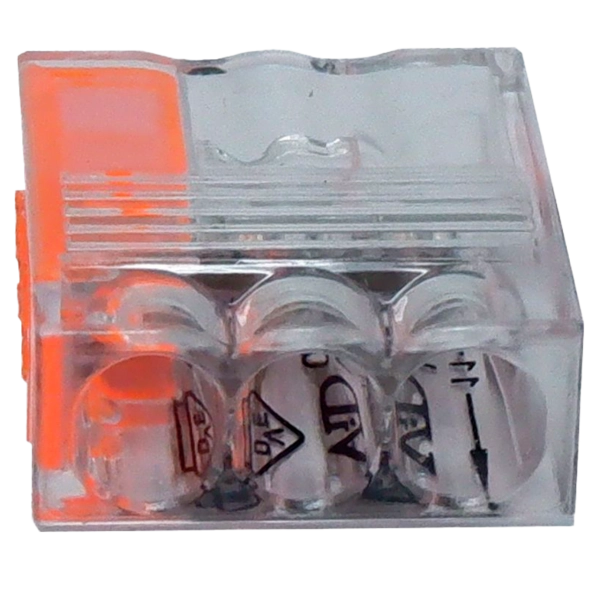 REV Compact-Verbindungsklemme 3-fach orange 25 Stück