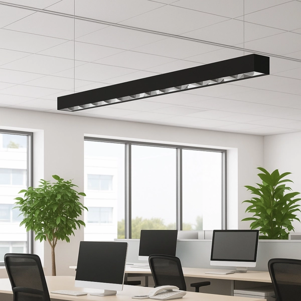 LED Office Leuchte mit Diffusor 120cm