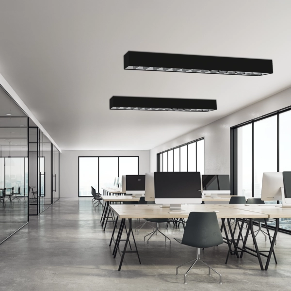 LED Office Leuchte mit Diffusor 120cm