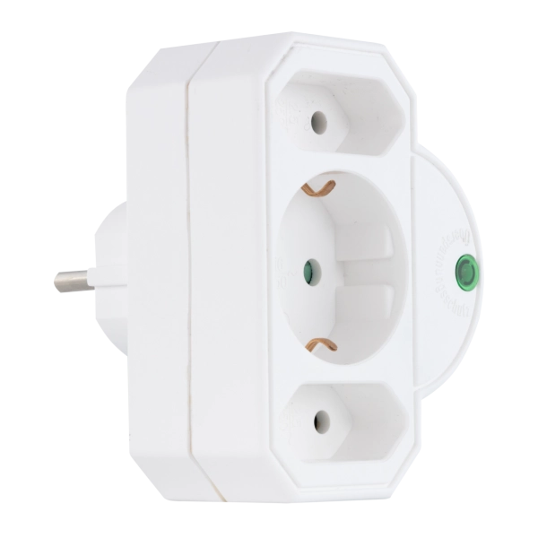 Steckdosenadapter mit Überspannungsschutz