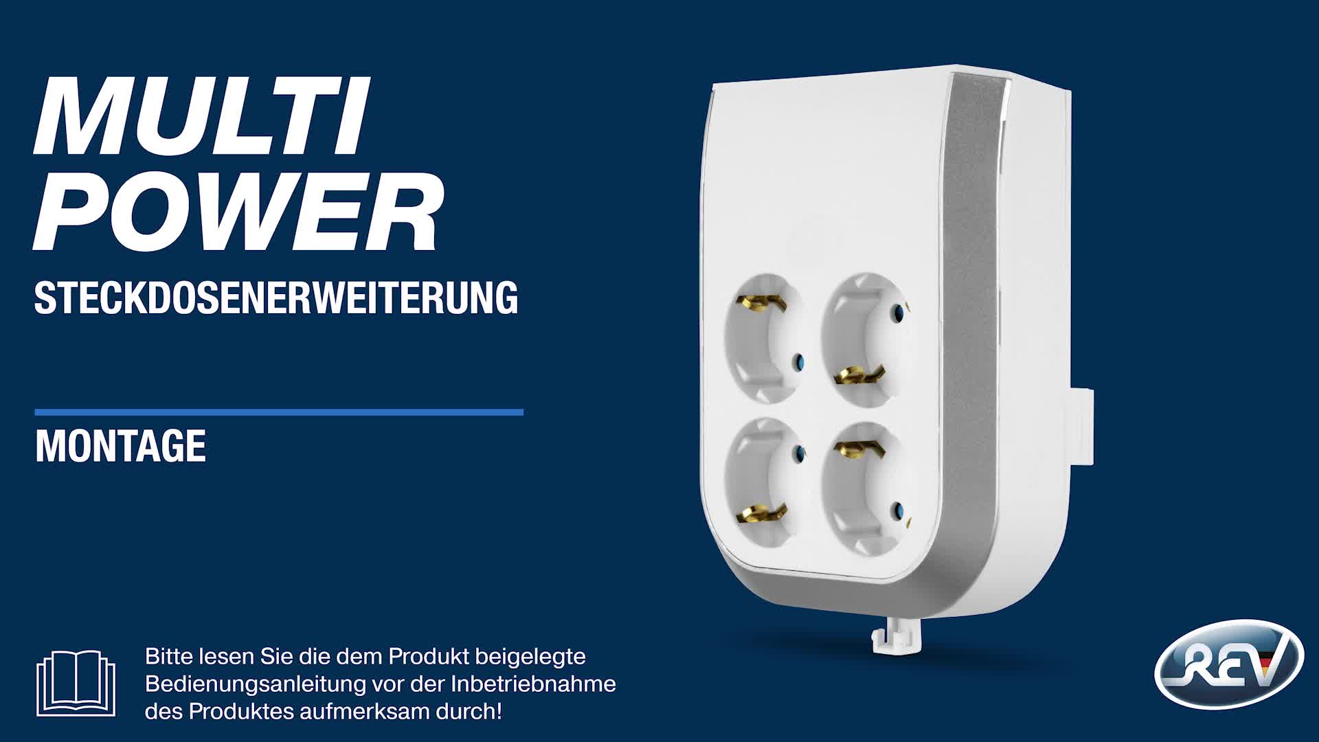 Steckdosenerweiterung MultiPower, 3-fach