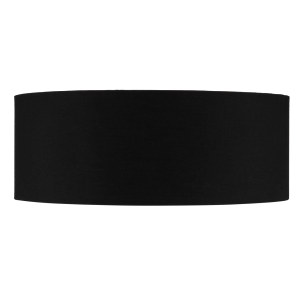 Deckenleuchte Stoff rund 30cm Schwarz