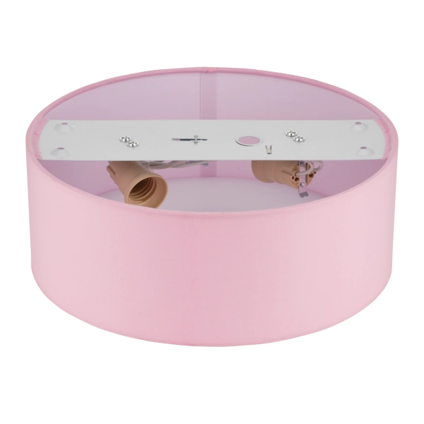 Deckenleuchte Stoff rund 30cm Pink