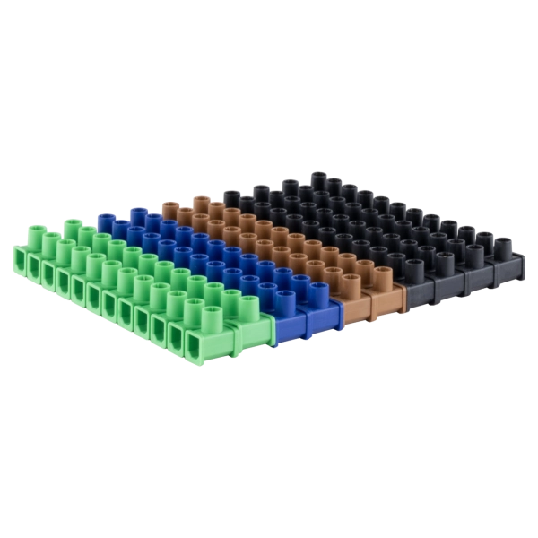 Elastik-Dosenklemme, 1,5 - 4,0 mm², 12polig, 10 Stück