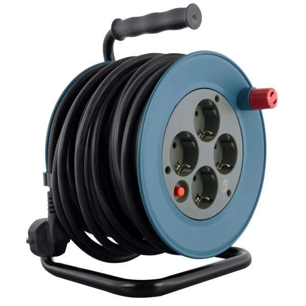 Kabeltrommel Kunststoff 4-fach 25m