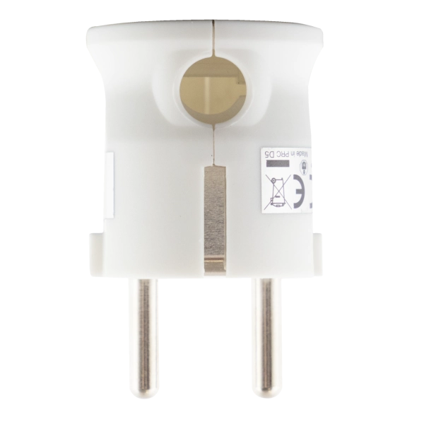 Schutzkontakt-Winkelstecker, Kunststoff