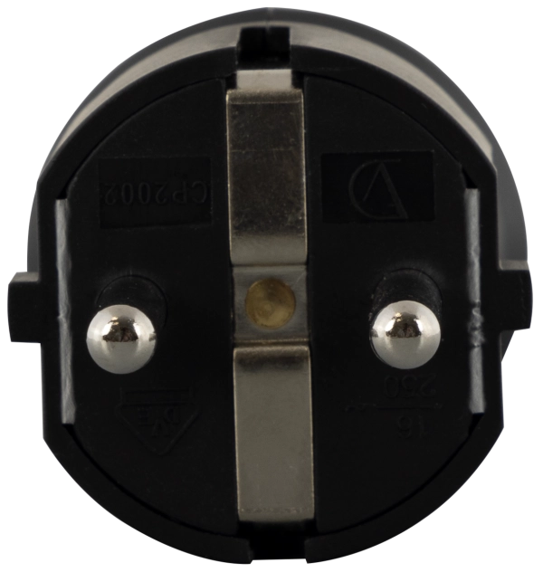 Schutzkontakt-Winkelstecker, Kunststoff