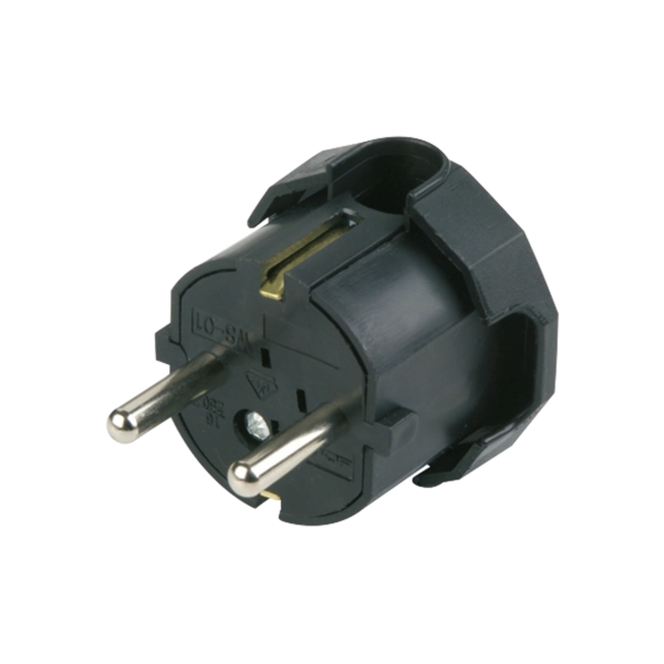 Schutzkontakt-Winkelstecker, Kunststoff