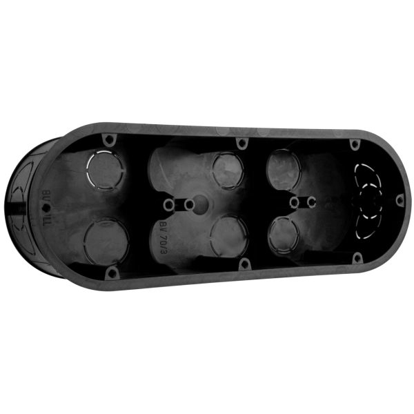 Schalterdose, 3-fach, 218x75x45mm